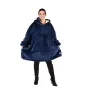 Плед-двухсторонняя толстовка Huggle Hoodie 80х110 см Синий (2993-9107а)