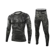 Термобілизна чоловіча No Brand A152 2XL Camouflage Чорний (3566-19497)