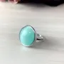 Серебряное кольцо SilverBreeze с кошачим глазом (2003038) 17 размер
