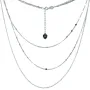 Серебряное колье SilverBreeze без камней (2005650) 500 размер