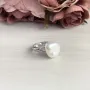 Серебряное кольцо SilverBreeze с натуральным жемчугом барочным (2041955) 18.5 размер