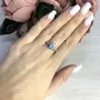 Серебряное кольцо SilverBreeze с натуральным топазом 2.37ct (2049241) 17 размер