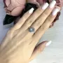 Срібна каблучка SilverBreeze з натуральним топазом 2.11ct (2049340) 17.5 розмір