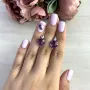 Серебряные серьги SilverBreeze с александритом 10.02ct (2050414)