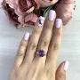 Срібна каблучка SilverBreeze з олександритом 4.66ct (2050421) 17 розмір
