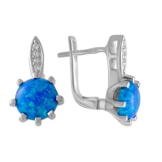 Срібна каблучка SilverBreeze з опалом 1.704ct (2050636)