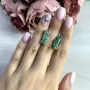 Серебряные серьги SilverBreeze с натуральным изумрудом 2.53ct (2051503)