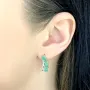 Серебряные серьги SilverBreeze с натуральным изумрудом 2.53ct (2051503)