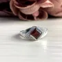Серебряное кольцо SilverBreeze с натуральным гранатом 1.29ct (2051602) 18 размер