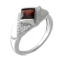 Серебряное кольцо SilverBreeze с натуральным гранатом 1.29ct (2051602) 18 размер