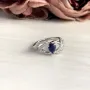 Срібна каблучка SilverBreeze з натуральним сапфіром 0.74ct (2051824) 16.5 розмір