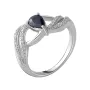 Срібна каблучка SilverBreeze з натуральним сапфіром 0.74ct (2051824) 16.5 розмір