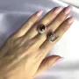 Серебряные серьги SilverBreeze с натуральным рубином 5.126ct (2058014)