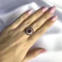 Серебряное кольцо SilverBreeze с натуральным рубином 3.455ct (2058021) 17.5 размер