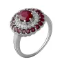 Серебряное кольцо SilverBreeze с натуральным рубином 3.455ct (2058021) 17.5 размер