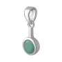 Срібна підвіска SilverBreeze зі смарагдом 0.783ct (2058281)