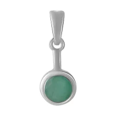 Серебряная подвеска SilverBreeze с изумрудом 0.783ct (2058281) Серебряная подвеска SilverBreeze с изумрудом 0.783ct (2058281)