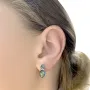 Срібні сережки SilverBreeze 2.294ct (2058441)