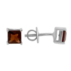 Серебряные серьги SilverBreeze с натуральным гранатом 1.5ct (2058779)