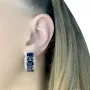 Срібні сережки з натуральним сапфіром 9.537ct (2059486)