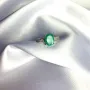 Срібна каблучка SilverBreeze з натуральним смарагдом 2.418ct (2062042) 17.5 розмір