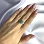 Срібна каблучка SilverBreeze з натуральним смарагдом 2.418ct (2062042) 17.5 розмір