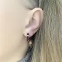 Серебряные серьги SilverBreeze с натуральным гранатом 3.274ct (2062738)