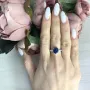 Серебряное кольцо SilverBreeze с натуральным сапфиром 3.552ct (2063261) 17 размер