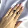 Серебряные серьги SilverBreeze с натуральным сапфиром 6.132ct 4.27 г (2063278) Синий