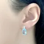 Серебряные серьги SilverBreeze с натуральным топазом 7.73ct (1078129)
