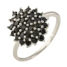 Срібна каблучка SilverBreeze з натуральним сапфіром 1.44ct (1239216) 17.5 розмір