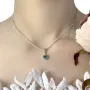 Срібна підвіска SilverBreeze з топазом Лондон Блю 0.613ct (1652787)