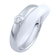 Срібна каблучка SilverBreeze з керамікою (1765043) 18.5 розмір