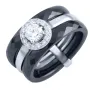 Серебряное кольцо SilverBreeze с керамикой (1903858) 17.5 размер
