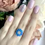 Серебряное кольцо SilverBreeze с опалом 1.705ct (1922026) 18 размер