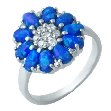 Серебряное кольцо SilverBreeze с опалом 1.705ct (1922026) 18 размер