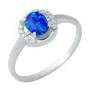 Серебряное кольцо SilverBreeze с опалом 0.56ct (1948231) 17.5 размер