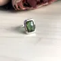 Серебряное кольцо SilverBreeze с Султанит султанитом 6.05ct (1948491) 18 размер