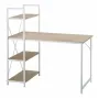 Стол письменный GoodsMetall из металла с полками в стиле Лофт 1200х1200х580 СП139