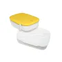 Ланч-бокс 2в1 с разделителем Takenaka Bento Box Double 1,3 л Желтый