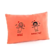 Подушка для закоханих Kotico «Ми разом» Персик Подушка для закоханих Kotico «Ми разом» Персик