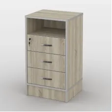 Тумба офісна Тиса Мебель ТМ-112 1 Сонома 75x35x40 см