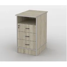 Тумба офісна Тиса Мебель ТМ-112 2 Сонома 75x60x40 см
