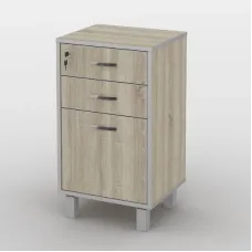 Тумба офісна Тиса Мебель ТМ-118 1 Сонома 75x35x40 см