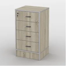 Тумба офісна Тиса Мебель ТМ-120 1 Сонома 75x35x40 см