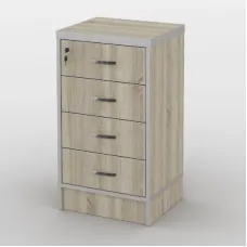 Тумба офісна Тиса Мебель ТМ-121 1 Сонома 76x35x40 см