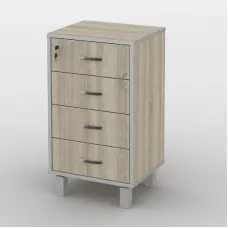Тумба офісна Тиса Мебель ТМ-122 1 Сонома 75x35x40 см