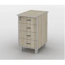 Тумба офісна Тиса Мебель ТМ-122 2 Сонома 75x60x40 см