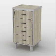 Тумба офісна Тиса Мебель ТМ-123 1 Сонома 76x35x40 см
