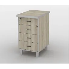 Тумба офісна Тиса Мебель ТМ-123 2 Сонома 76x60x40 см